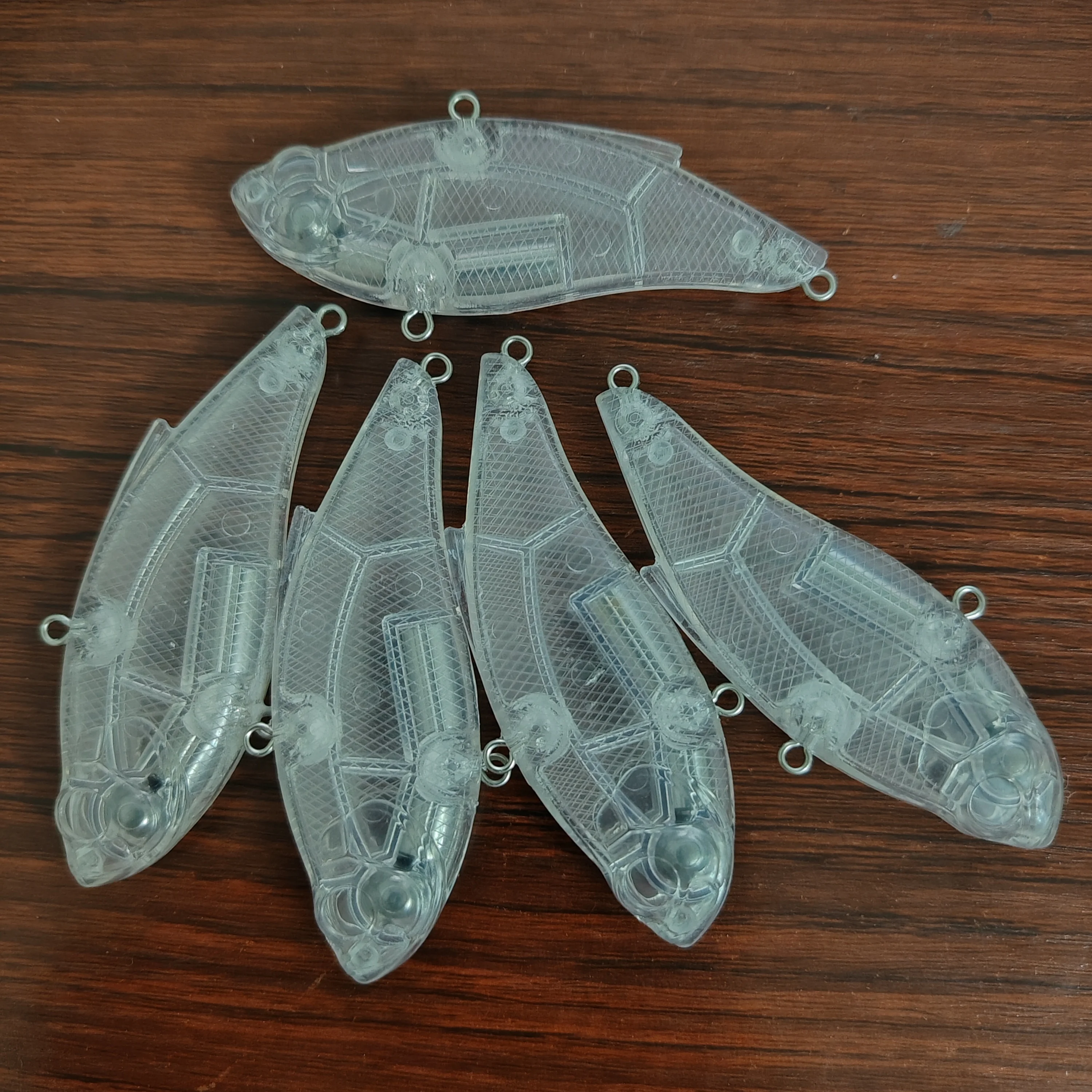 7,5 cm 12,9g señuelo sin pintar 5 uds Wobblers Crankbaits señuelo duro Lucio cebo Artificial aparejos de pesca lubina señuelo de pesca de trucha - imagen 2