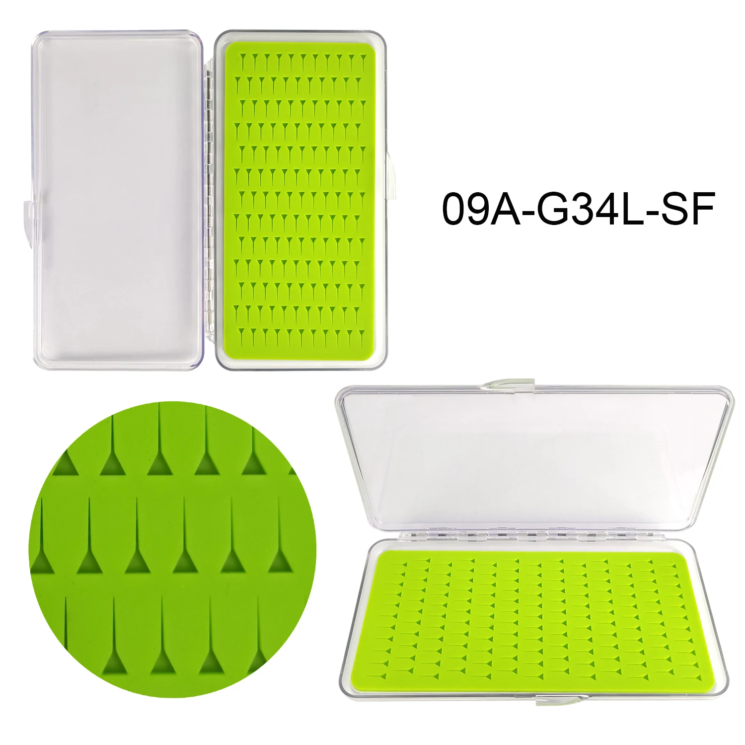 Caja portamoscas ultrafina transparente con inserto de silicona - imagen 5