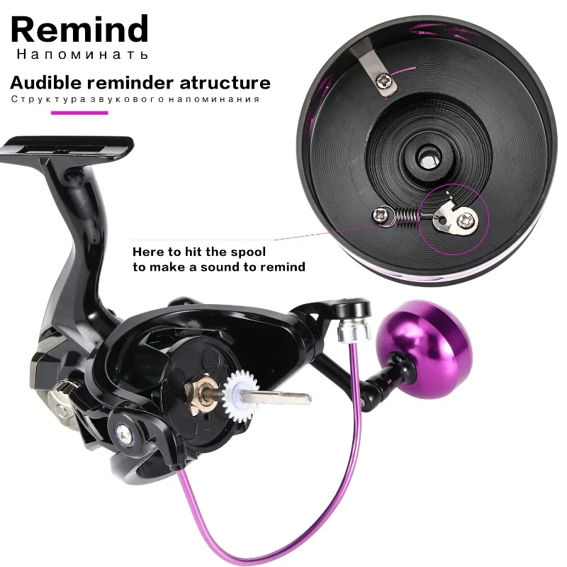 Sougayilang-carrete de Pesca giratorio 1000: 1, relación de transmisión de 8KG, carrete de Pesca de arrastre de carbono para agua dulce o salada, 6000-5,2 - imagen 3