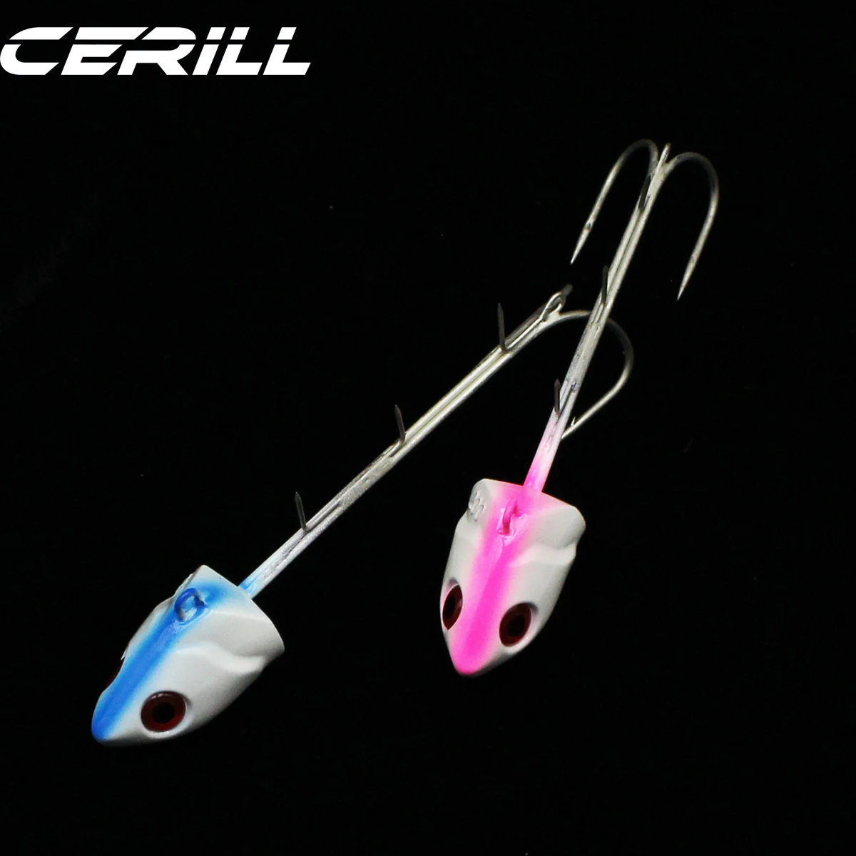 Ceril-placa de hierro fundido de peso pesado, anzuelo de sangre brillante, señuelo suave, ojos 3D, anzuelo de pargo de lubina de mar, 160g, 200g, 250g - imagen 5