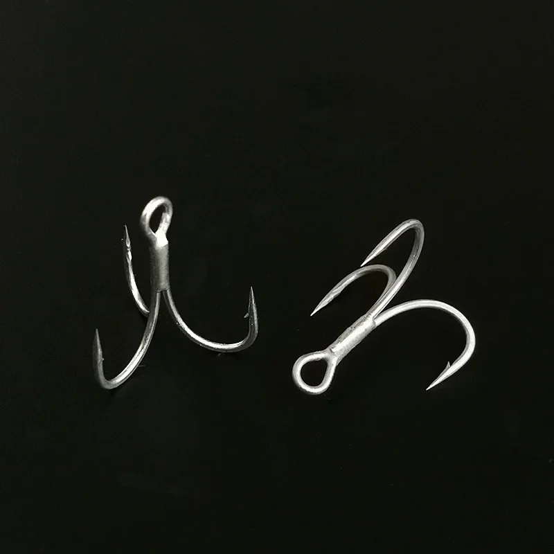 OUTKIT 5 unids/caja 6066-3x-NP fortalecer gemelos súper fuertes aleación de acero señuelo afilado anzuelo triple aparejos de pesca gancho caja de pesca - imagen 2