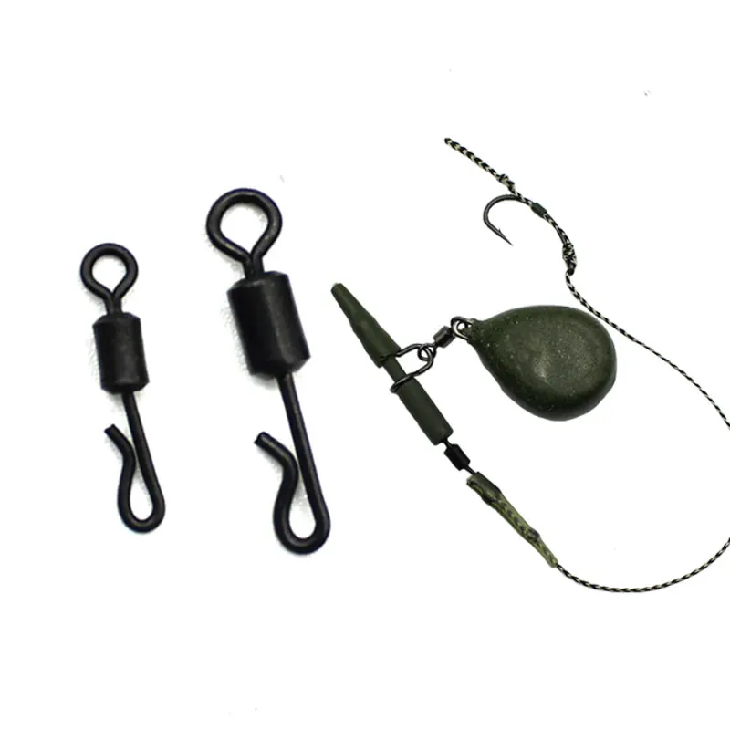 Giratorios pesca carpa acero inoxidable cambio rápido