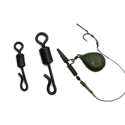 Giratorios pesca carpa acero inoxidable cambio rápido