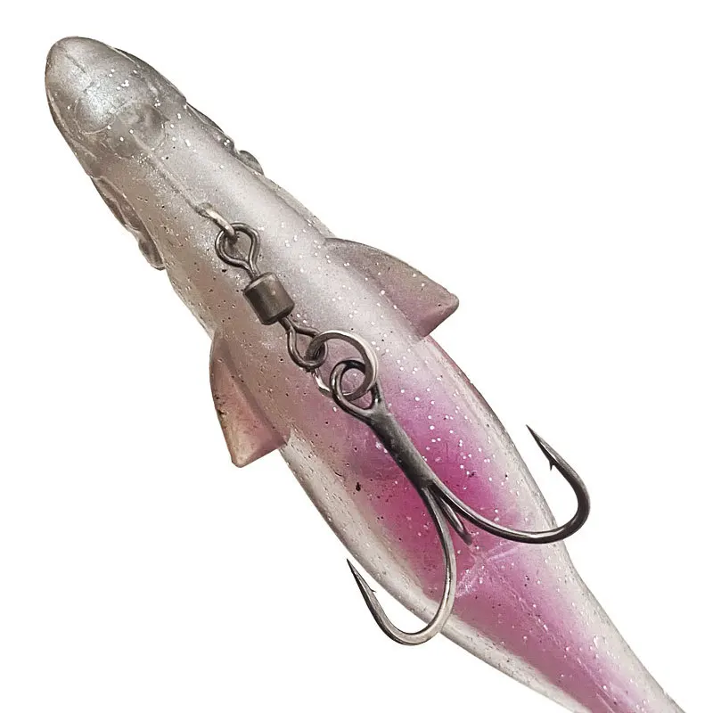 Señuelo Artificial de silicona suave para pesca, aparejo de plantilla para agua dulce y salada, Swimbait, 12,5 cm, 21g, 1 unidad - imagen 3