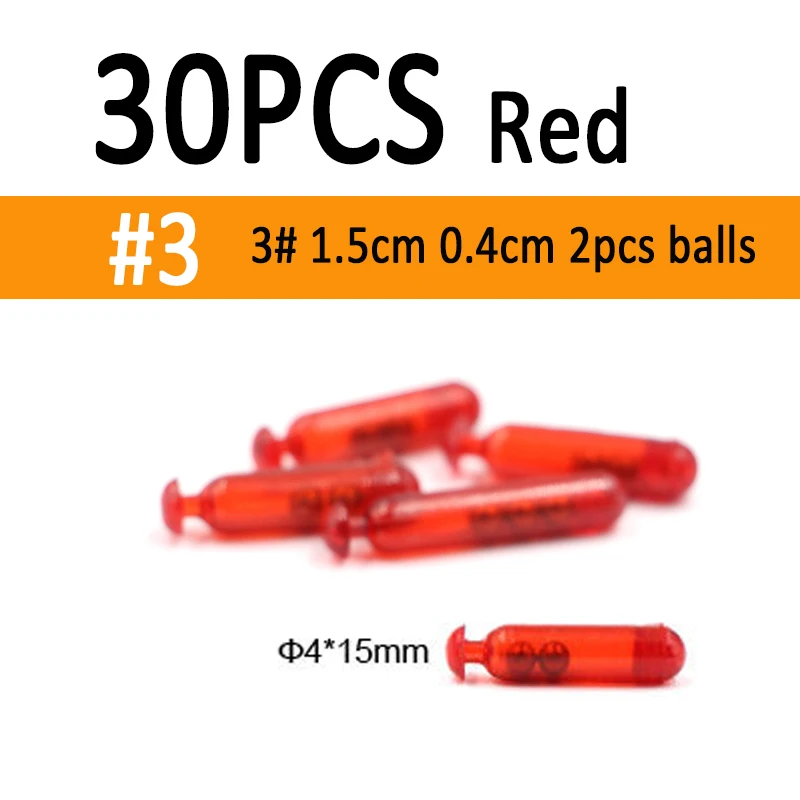 30pcs red size 3