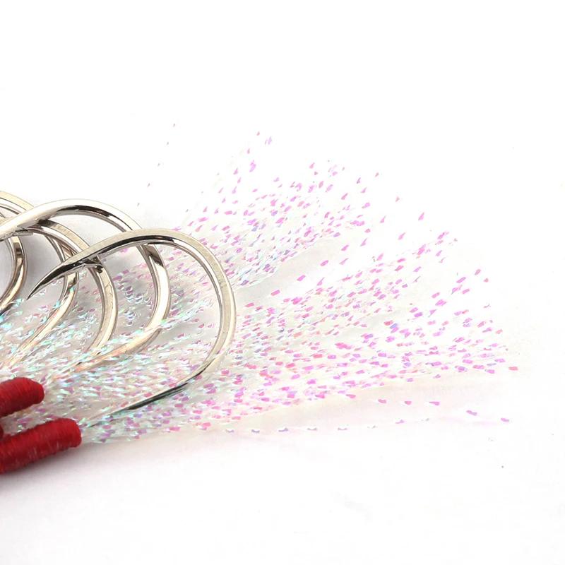 Anzuelo de ayuda para pesca con peso de 10 a 20 #, gancho de pesca con peso de 10 a 20 #, cuerda de hilo, aparejos de anzuelo, 100 unids/paquete - imagen 3