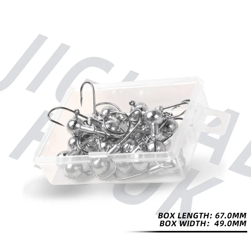 Juego de cabezales de anzuelo Magic Works, anzuelos de pesca afilados, 1g, 1,5g, 2g, 2,5g, 3,5g, 5g, 7g, 10g, 12g, 14g, 20g, Micro plantillas, accesorios para carpa, caja de cebo - imagen 4