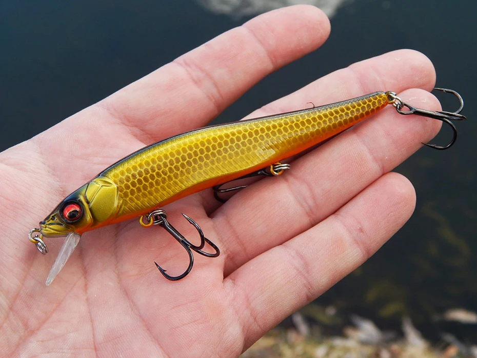 ESFISHING-señuelo de pesca wobbler Jerkbait, 11cm, 15g, 0-1,2 m, pececillo profesional, cebo Artificial duro, aparejos de pesca, visión de vibración - imagen 4