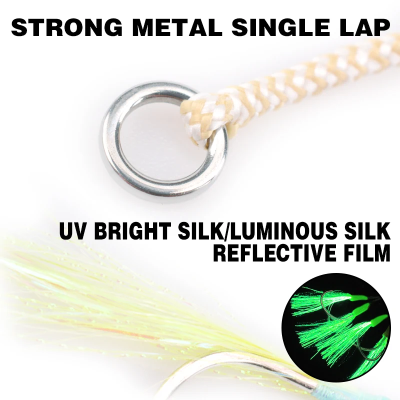 MAG-anzuelo de pesca de SPSN02-GTL, anzuelos de una sola plantilla, 1/0, 2/0, 3/0, 4/0, anzuelos de Jigging lento, anzuelos de pesca - imagen 5