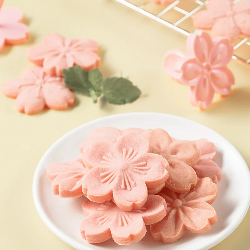 Molde de galleta Sakura 5 piezas – Forma de flor de cerezo para fondant - imagen 5