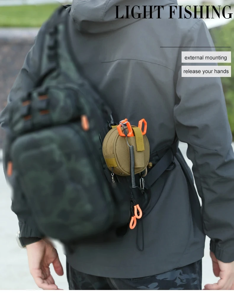 Uso práctico de la bolsa táctico colgando del cinturón