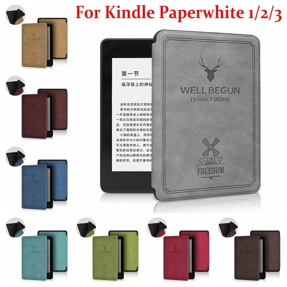 Funda cuero PU Kindle Paperwhite – Encendido automático antigolpes - imagen 5