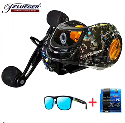 Carrete Pflueger 7,2: 1 carrete de pesca de alta velocidad 16KG resistencia máxima tiro largo agua de mar pesca de invierno