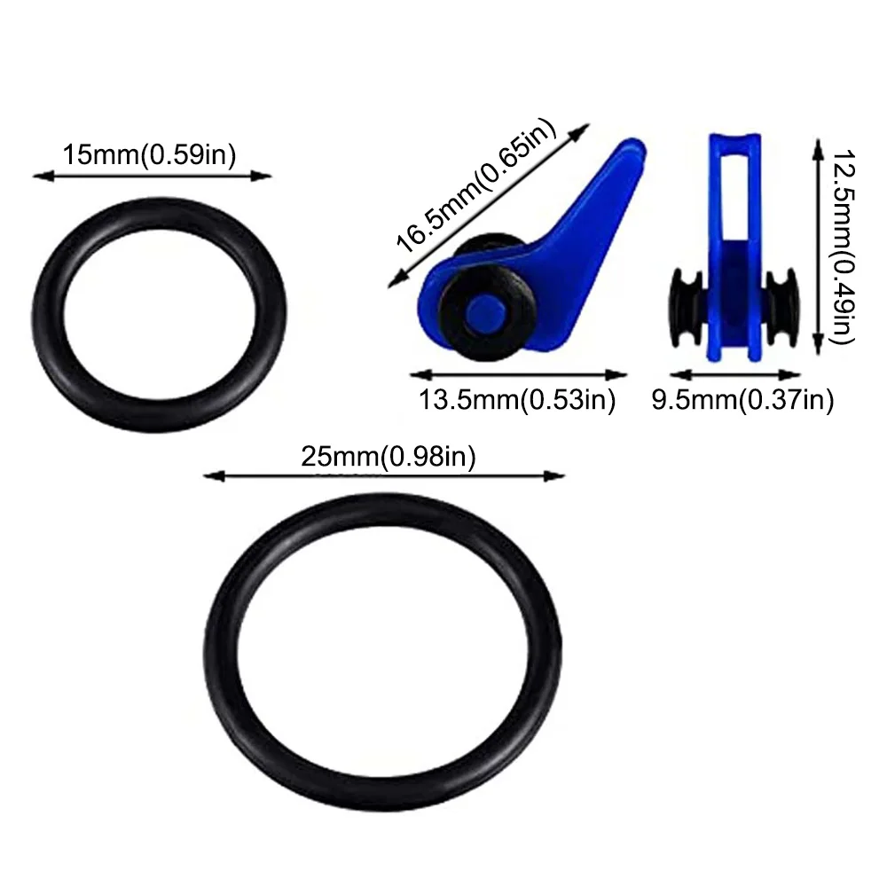 Custode de cebo de pesca, 10 Uds., soporte seguro de colores mezclados, anillo de gancho, cierre de señuelo de gusano, colgador de ángulo para aparejos de fundición de plantilla de caña - imagen 2