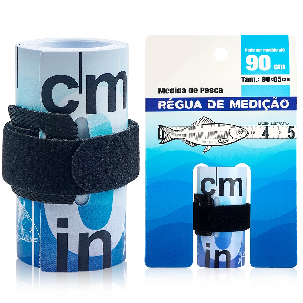 Regla medidora de peces impermeable, cinta métrica de pesca plegable de 90cm/35 pulgadas, pegatina para barcos de pesca, refrigeradores, kayaks, 1 Uds.