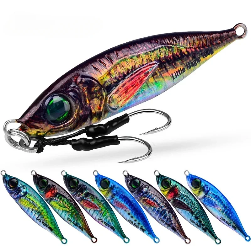 7g10g14g21g28g40g60g80g100g plantilla de Metal biónica señuelo de Pesca Jigging cebo Jerkbait Whopper Plopper Pesca Spinnerbait Swimbait Hpt
