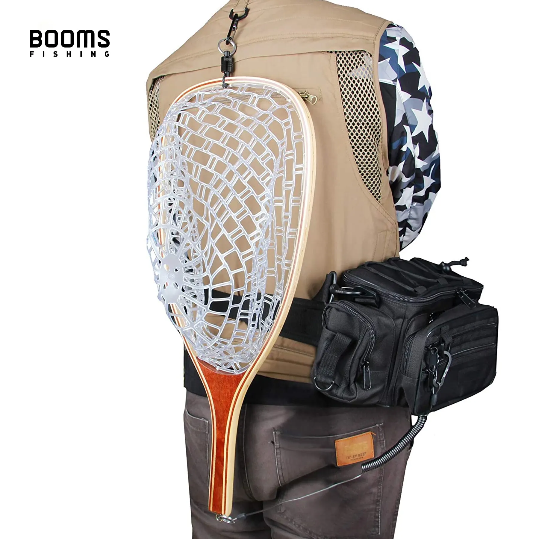 Booms Fishing MN2 Clip de liberación magnética con cordón de 1,5 m, alicates de red de pesca, soporte, aleación de aluminio, accesorios para herramientas de pesca - imagen 3