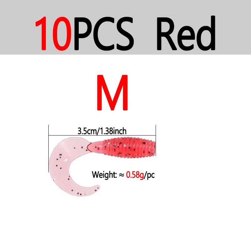 10pcs Red M