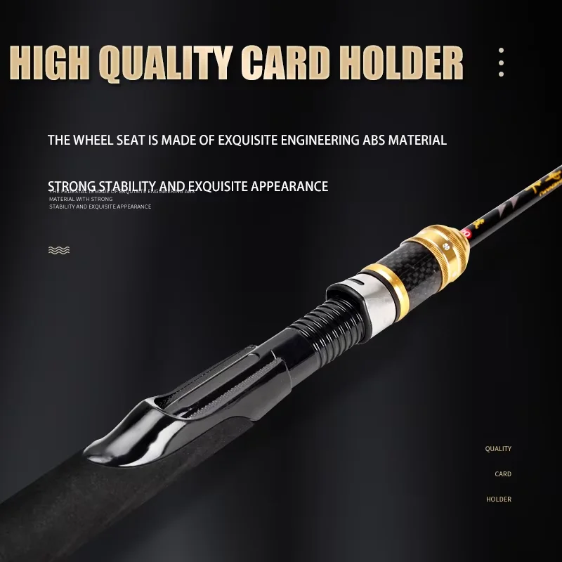 Caña de pescar con señuelo de lagarto, Surfcasting para carpa, caña de pescar telescópica en roca, caña ultraligera de fibra de carbono para carrete - imagen 2