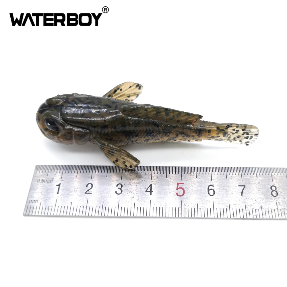 1 Uds 75mm 9,3g Goby señuelo suave Swimbait 0,33 oz 3 pulgadas cebos de pescado el mejor y detallado cebo de pesca suave de alta calidad - imagen 3