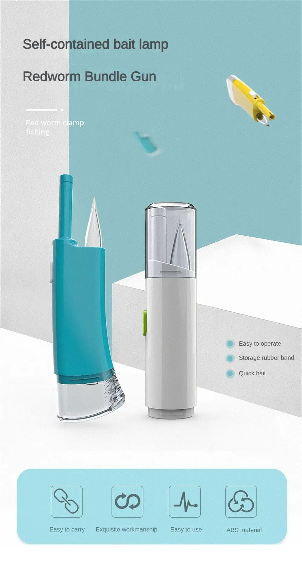 Experiencia Conveniente y efectiva lámpara de cebo autónoma y pistola de lombriz rojo para un control de plagas fácil y eficiente