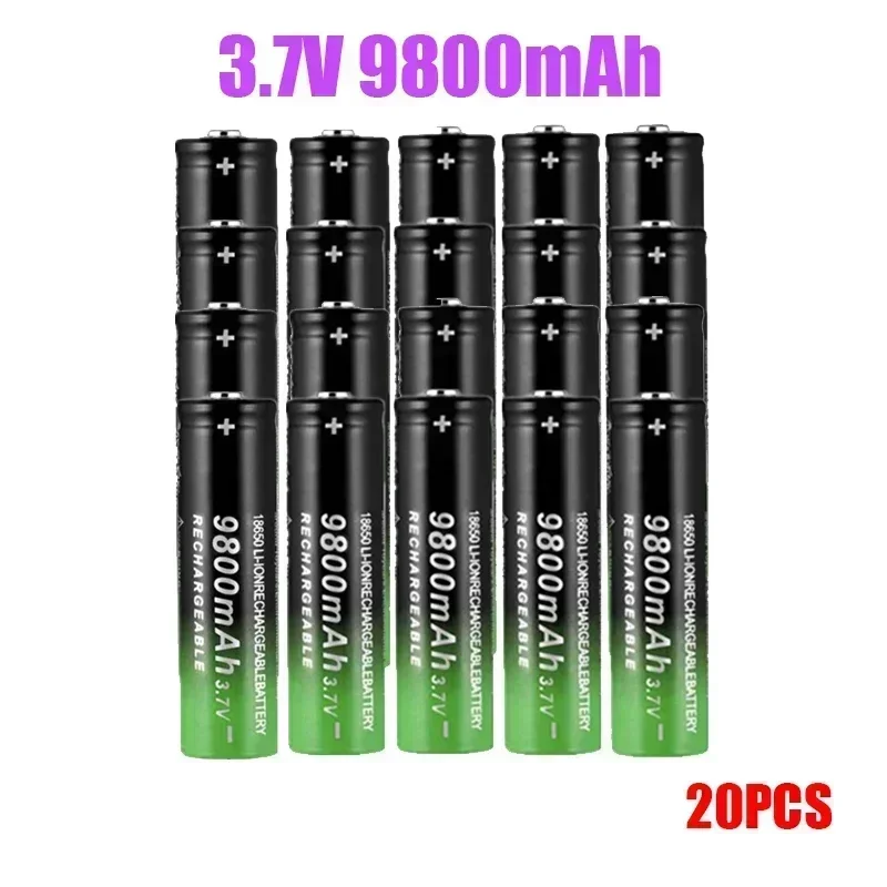 Batería recargable 18650 litio 9800mAh para linterna LED de pesca - imagen 4