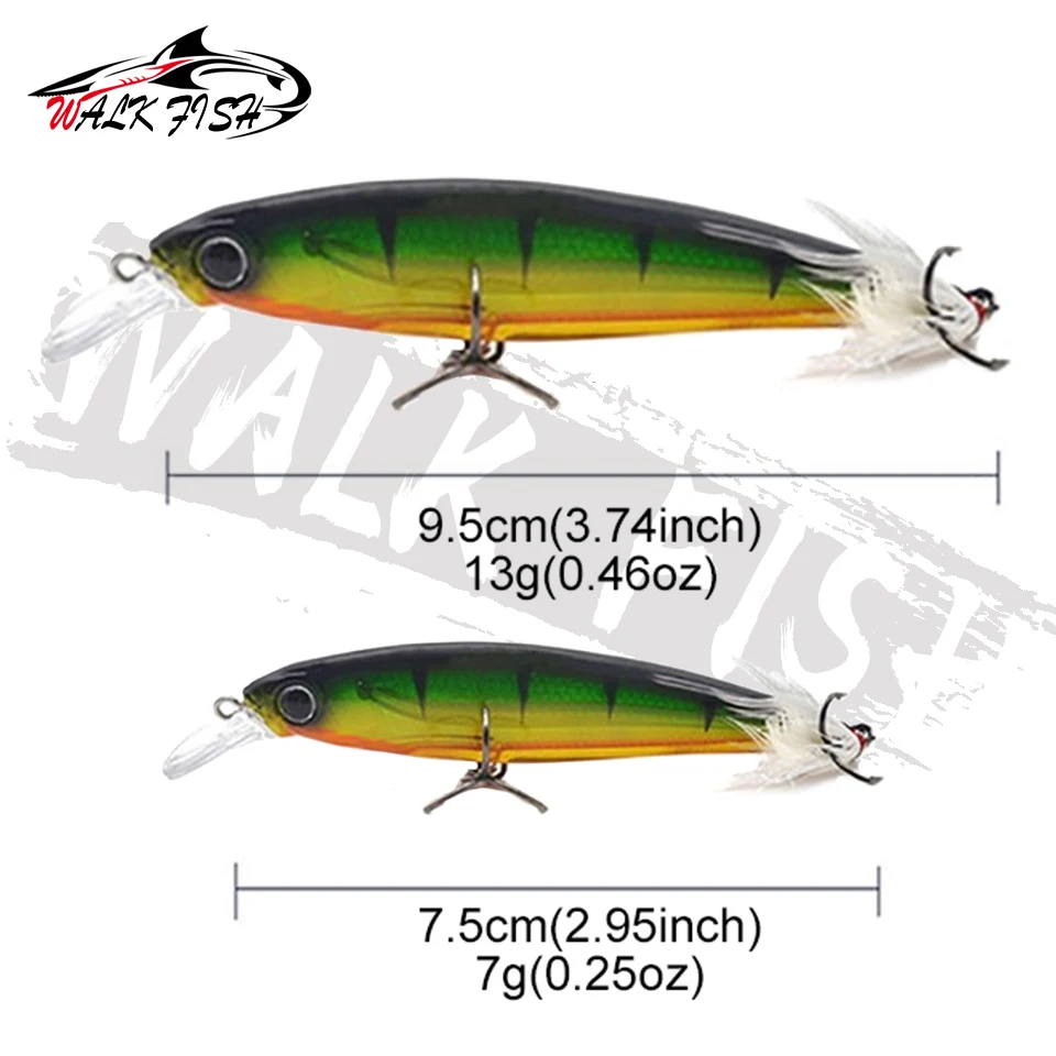Señuelo de Pesca flotante, anzuelos de Pesca, aparejos Wobbler, cebo Wobbler, Crankbait Artificial, cebo duro japonés, 7g, 13g - imagen 2