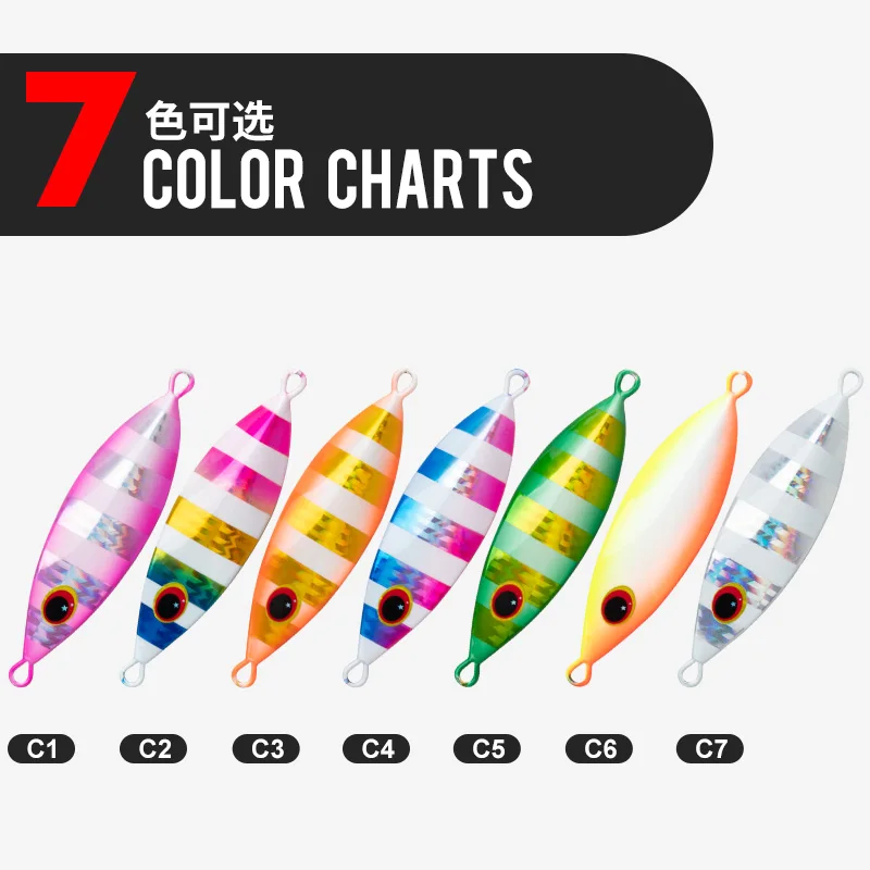 OBSESSION J135-Cebo artificial de metal para pesca en agua salada, cebo de jigging que se hunde, brillo duro y lento, 100g, 150g - imagen 4