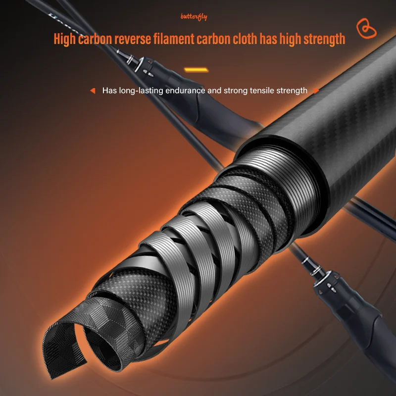 DEUKIO 2025 nuevas cañas de pescar giratorias de carbono para viaje, caña de pescar ultraligera de 2 secciones, caña de trucha de 1,68 m y 1,8 m sin carrete - imagen 3