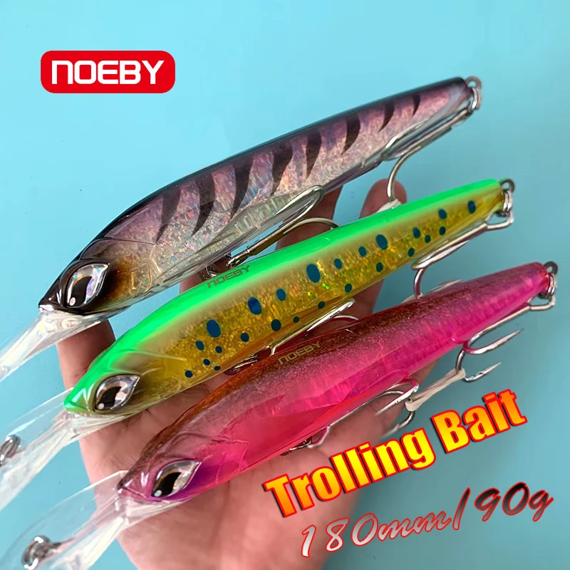Noeby señuelo duro para Pesca de pececillos, cebo Artificial para Pesca en barco, lure180 mm, 90g