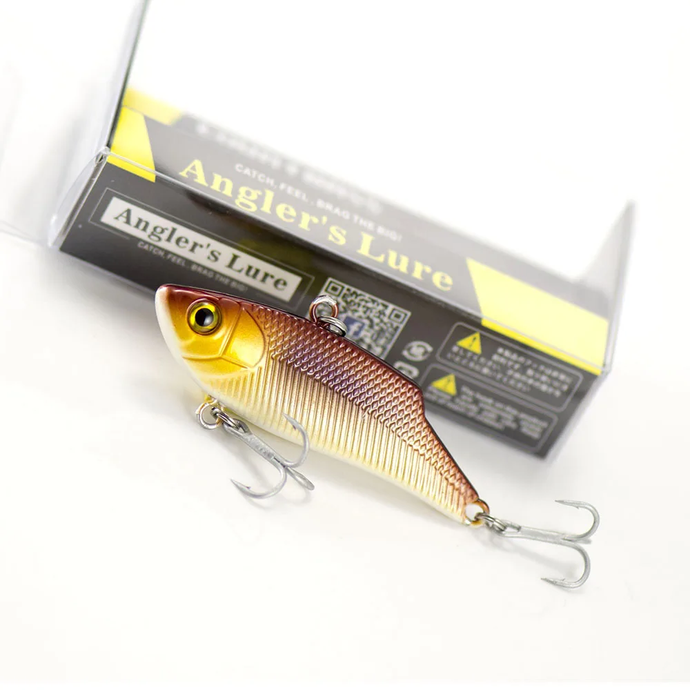 Señuelos de pesca con vibración Countbass 55mm 2-11/64 "10g 23/64 oz., hundimiento sin labios Crankbait Wobbler cebo duro Vib sonajero para lubina