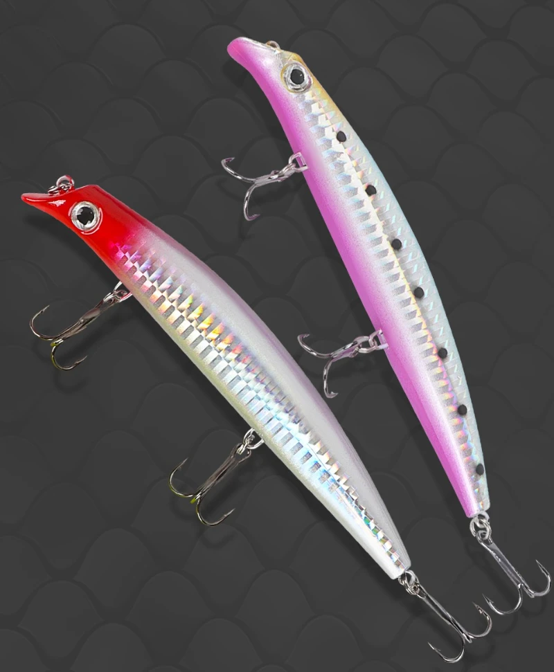 Señuelo flotante de mar Popper de pesca, 2 uds., 125mm, 14g, lápiz Topwater, Jerkbait, cebo duro Artificial para Lucio, aparejos de pesca de carpa