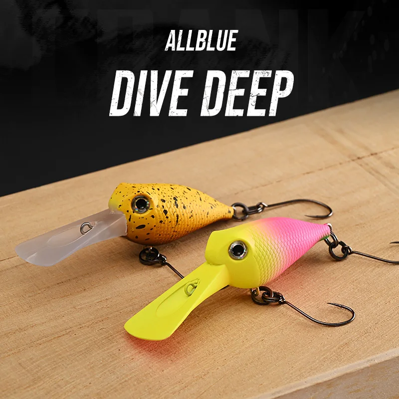 ALLBLUE buceo profundo Crankbait 3,6g 35mm BFS trucha lubina flotante Wobbler señuelo de pesca manivela de agua dulce aparejos de cebo duro Artificial - imagen 3