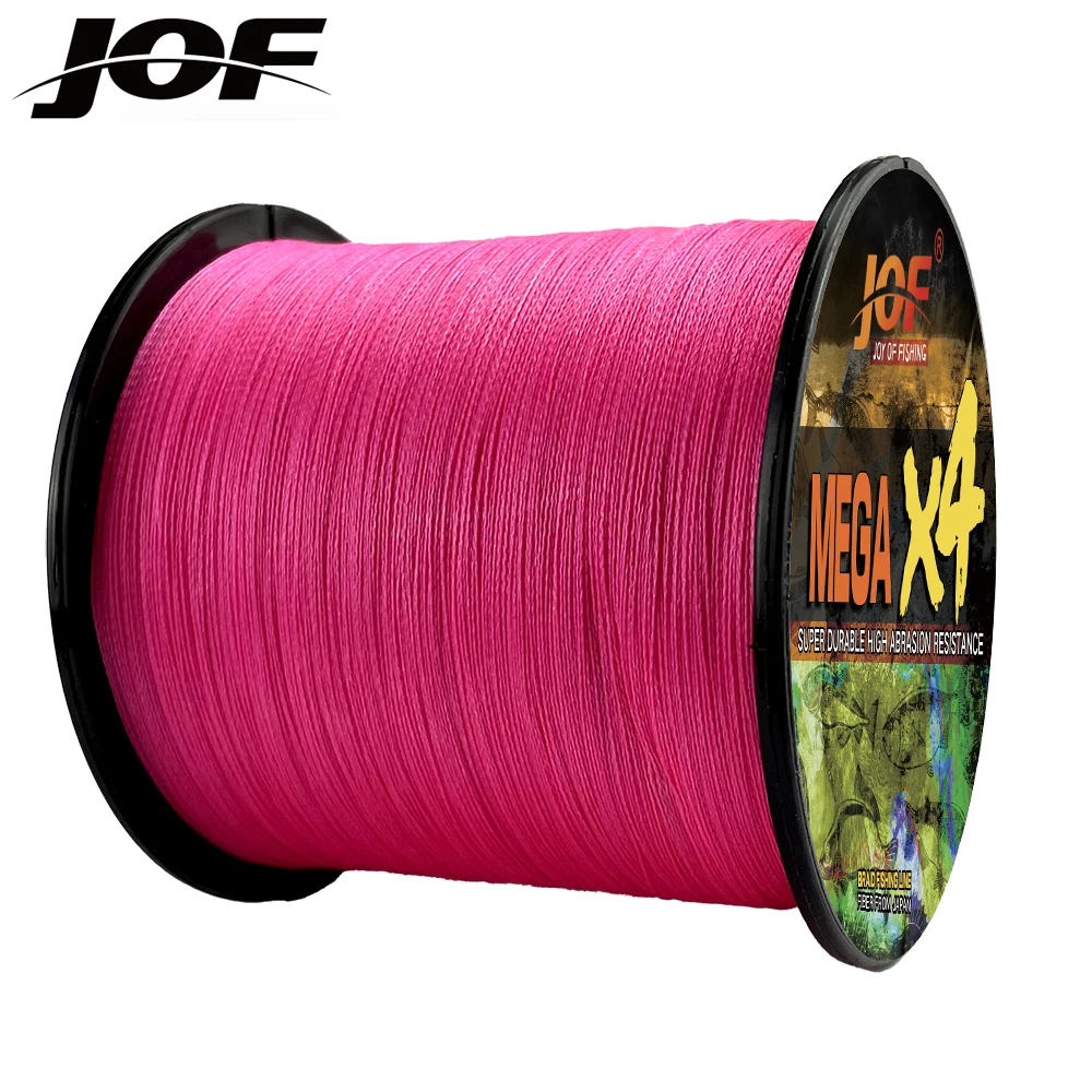 JOF-línea de pesca trenzada de 4 hebras, Sedal suave multifilamento de 100M, 10-80LB, para señuelo de pesca - imagen 3