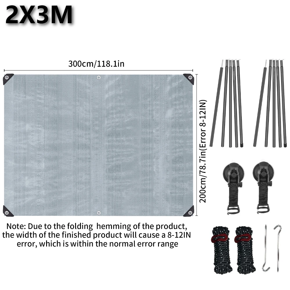 2X3M Sliver and Blue