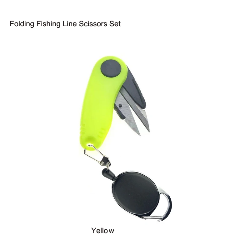 Tijeras de pesca, suministros de pesca, tijeras plegables con forma de camarón, cortador de línea de pesca, pinza, afilador de anzuelos, aparejos de pesca - imagen 3