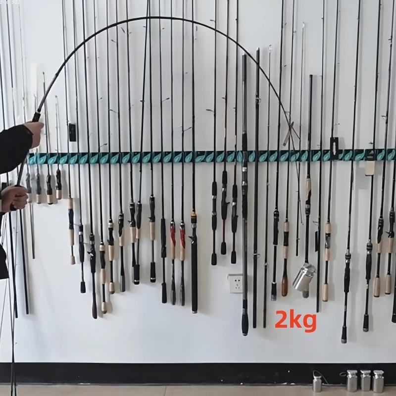 Caña de pescar de lubina mandarín portátil de 1,98/2,1 m con alto contenido de carbono ML power spinning corta 4 secciones 7 pies - imagen 2