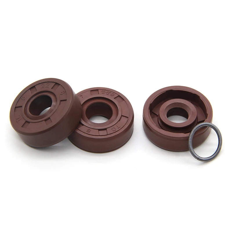 Sello de aceite FKM de 2/5 piezas, ID, 8/9/10mm, TC-8/9/10x14/15/16/17/22/26/28x5/7/8/10mm sello de aceite de doble labio de flúor - imagen 2