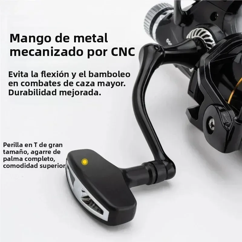 Huidiao Biterunner carrete de pesca con bobina libre y doble freno - imagen 5