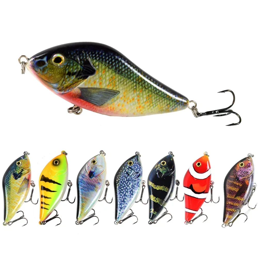 1 Uds deslizadores Jerkbait señuelos Wobblers para Lucio señuelo de pesca de lubina 100mm 45g cebo duro hundimiento sin labios Crankbaits señuelo de pesca - imagen 5