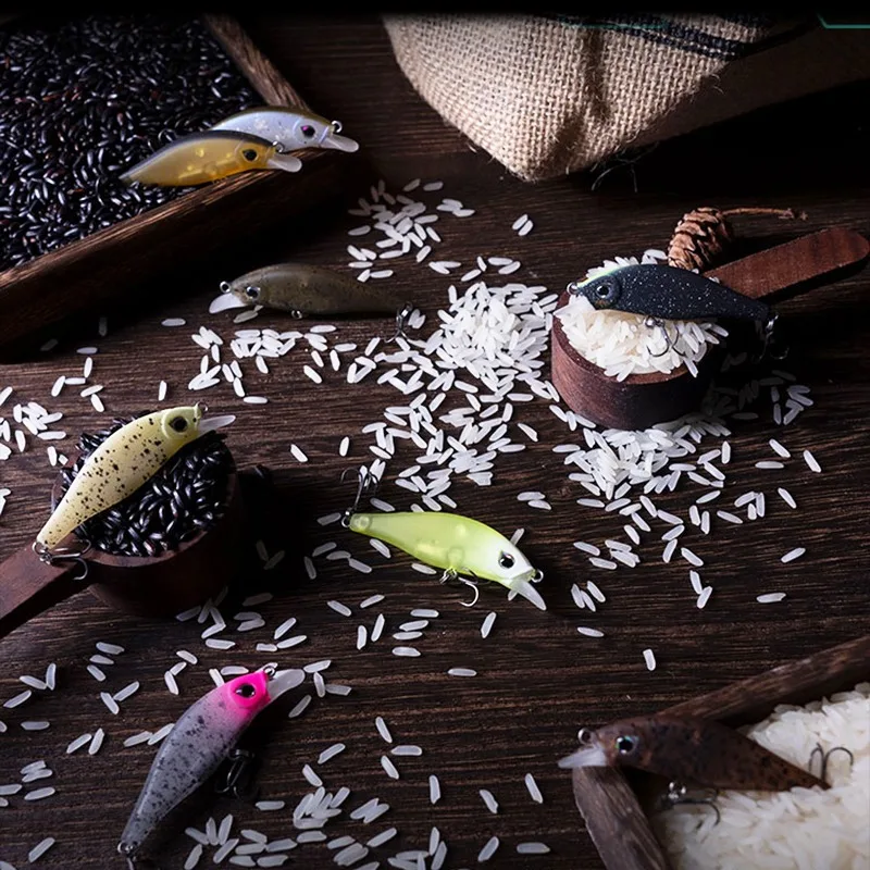 AKFS señuelo 52s/65s señuelo de pesca de pececillo que se hunde 4g/7,5g Isca Artificial Wobbler Crankbait para pez mandarín lubina cebo falso - imagen 5