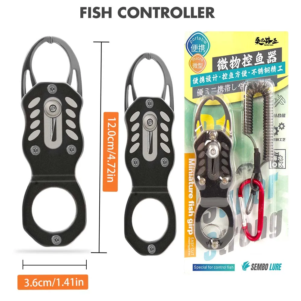 ZUKIBO-empuñadura de pescado resistente a la corrosión, cerradura portátil de acero inoxidable, aparejos de pesca, herramienta de Clip de labio, controlador de pescado profesional - imagen 5