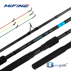 Cañas de Pescar MIFINE PARADIN FEEDER, Fibra de Carbono 24T, Potencia H, 3.6M/3.9M, 112G/140G, 3 Puntas para Pesca de Carpa y Lubina, Aparejos de Pesca Giratorios
