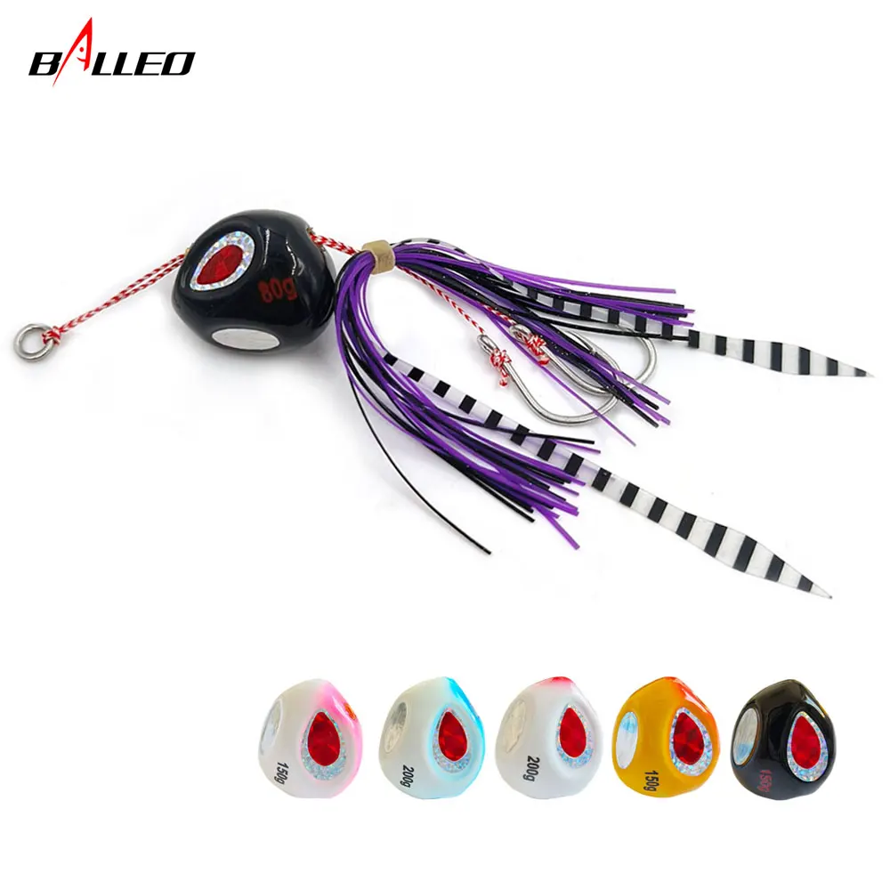 Tenya Slider Kabura – Jig Head con falda de goma para pesca profundo - imagen 4