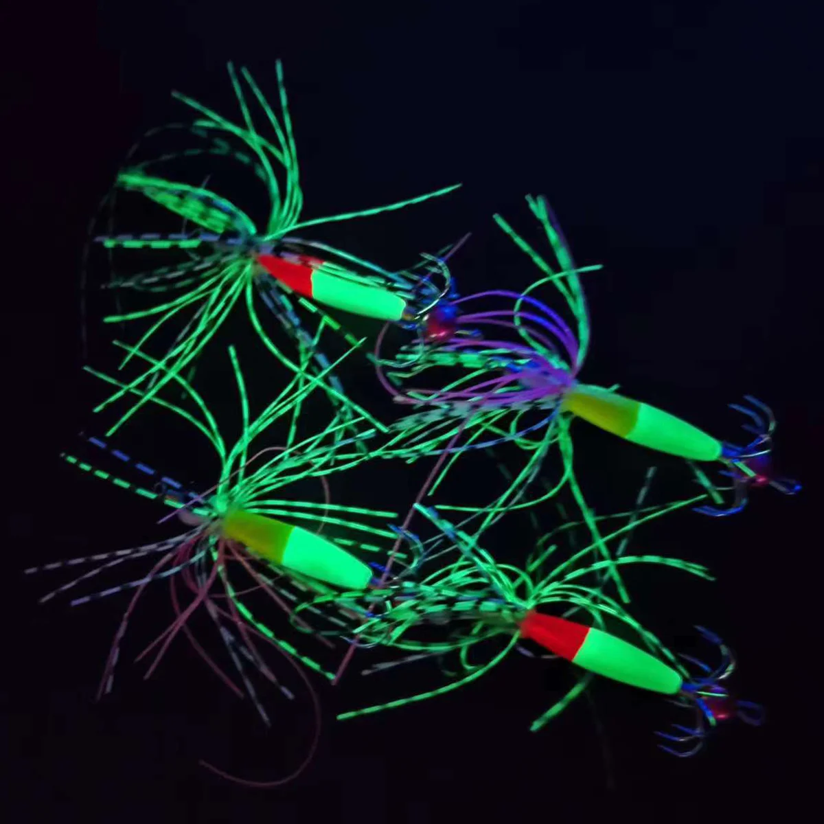Jig Head Calamar Luminoso ANFS – Cebos Fluorescentes Pesca Nocturna