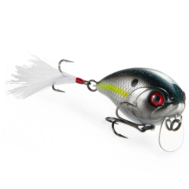 LUREHOLIC 40mm 7,5g / 50mm 14g Bull Shot manivela de labio de Metal con gancho Mustad profundidad 0,2 M señuelo flotante cebos duros para pesca de lubina - imagen 3