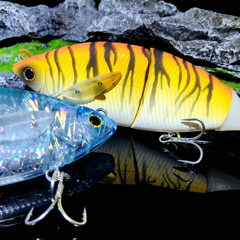 GRS nuevo 2 articulación Swimbait 120mm 40g Wobbler señuelo de pesca flotante cebo grande para pesca de lubina y Lucio - imagen 5