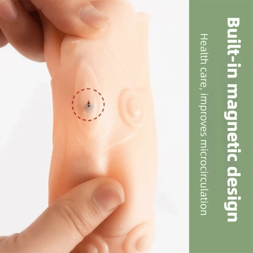 Thin Silicone Knee Brace Patella Support Anti Arthritis Ankle Brace Waterproof Breathable Magnetic Massage Knee Pad Protector - imagen 5