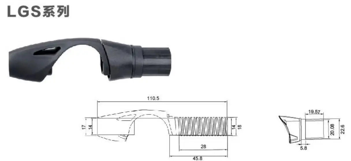 TAKEDO 3PCS/SET 16 # LGS-asiento de carrete giratorio, piezas de construcción de caña de nailon, accesorio de aparejos de pesca, componentes de varilla de reparación DIY - imagen 5