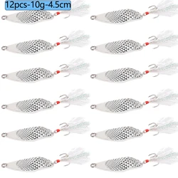 Cuchara giratoria Spinnerbait Metal – Paleta dorada para lubina y trucha 8-20g